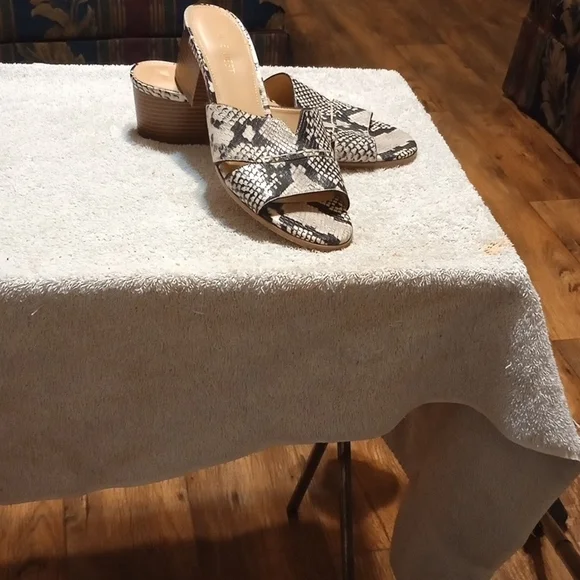 Nine West Snakeskin Patterned Mules - Picture 3 of 7